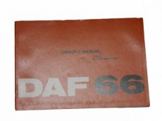 Daf 66 coupé instructieboek Engels/English